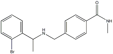  4-({[1-(2-bromophenyl)ethyl]amino}methyl)-N-methylbenzamide