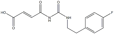 4-({[2-(4-fluorophenyl)ethyl]carbamoyl}amino)-4-oxobut-2-enoic acid Structure