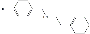 4-({[2-(cyclohex-1-en-1-yl)ethyl]amino}methyl)phenol Structure