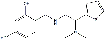 4-({[2-(dimethylamino)-2-(thiophen-2-yl)ethyl]amino}methyl)benzene-1,3-diol|