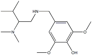 4-({[2-(dimethylamino)-3-methylbutyl]amino}methyl)-2,6-dimethoxyphenol Structure
