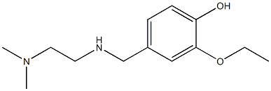 4-({[2-(dimethylamino)ethyl]amino}methyl)-2-ethoxyphenol Structure