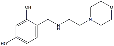 4-({[2-(morpholin-4-yl)ethyl]amino}methyl)benzene-1,3-diol Structure