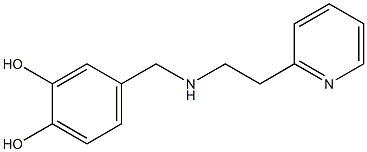 4-({[2-(pyridin-2-yl)ethyl]amino}methyl)benzene-1,2-diol Structure