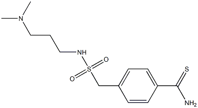 4-({[3-(dimethylamino)propyl]sulfamoyl}methyl)benzene-1-carbothioamide 结构式