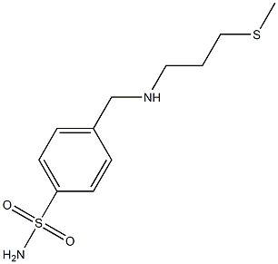 4-({[3-(methylsulfanyl)propyl]amino}methyl)benzene-1-sulfonamide Structure