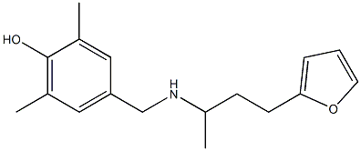 4-({[4-(furan-2-yl)butan-2-yl]amino}methyl)-2,6-dimethylphenol Structure