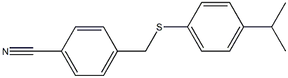  4-({[4-(propan-2-yl)phenyl]sulfanyl}methyl)benzonitrile