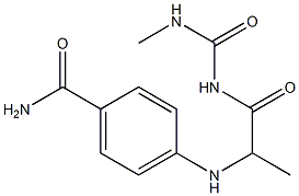 4-({1-[(methylcarbamoyl)amino]-1-oxopropan-2-yl}amino)benzamide