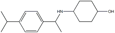 4-({1-[4-(propan-2-yl)phenyl]ethyl}amino)cyclohexan-1-ol 化学構造式