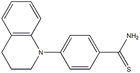 4-(1,2,3,4-tetrahydroquinolin-1-yl)benzene-1-carbothioamide,,结构式