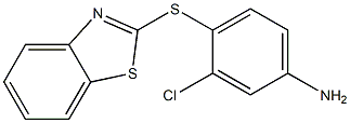 4-(1,3-benzothiazol-2-ylsulfanyl)-3-chloroaniline Structure