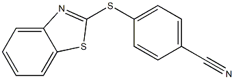 4-(1,3-benzothiazol-2-ylsulfanyl)benzonitrile Struktur