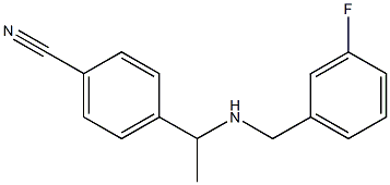 4-(1-{[(3-fluorophenyl)methyl]amino}ethyl)benzonitrile