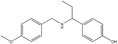 4-(1-{[(4-methoxyphenyl)methyl]amino}propyl)phenol,,结构式