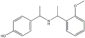 4-(1-{[1-(2-methoxyphenyl)ethyl]amino}ethyl)phenol Structure