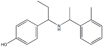 4-(1-{[1-(2-methylphenyl)ethyl]amino}propyl)phenol