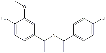  4-(1-{[1-(4-chlorophenyl)ethyl]amino}ethyl)-2-methoxyphenol