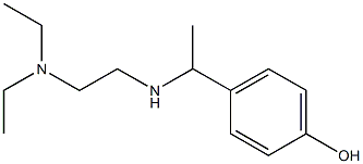 4-(1-{[2-(diethylamino)ethyl]amino}ethyl)phenol,,结构式