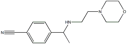 4-(1-{[2-(morpholin-4-yl)ethyl]amino}ethyl)benzonitrile|