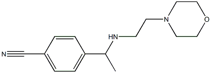 4-(1-{[2-(morpholin-4-yl)ethyl]amino}ethyl)benzonitrile Structure