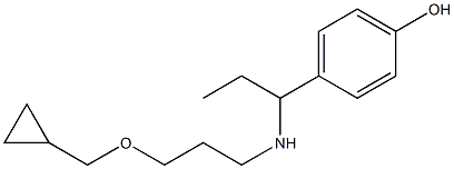  4-(1-{[3-(cyclopropylmethoxy)propyl]amino}propyl)phenol