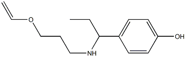 4-(1-{[3-(ethenyloxy)propyl]amino}propyl)phenol