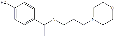 4-(1-{[3-(morpholin-4-yl)propyl]amino}ethyl)phenol Structure