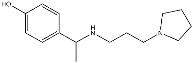 4-(1-{[3-(pyrrolidin-1-yl)propyl]amino}ethyl)phenol Structure