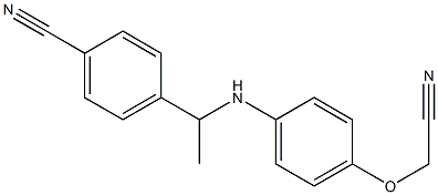 4-(1-{[4-(cyanomethoxy)phenyl]amino}ethyl)benzonitrile