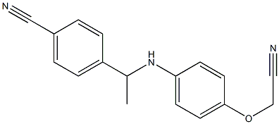 4-(1-{[4-(cyanomethoxy)phenyl]amino}ethyl)benzonitrile|