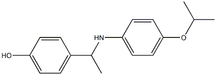 4-(1-{[4-(propan-2-yloxy)phenyl]amino}ethyl)phenol Structure