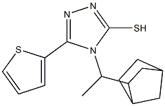 4-(1-{bicyclo[2.2.1]heptan-2-yl}ethyl)-5-(thiophen-2-yl)-4H-1,2,4-triazole-3-thiol