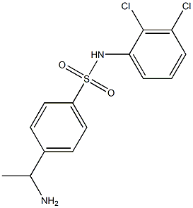 4-(1-aminoethyl)-N-(2,3-dichlorophenyl)benzene-1-sulfonamide 结构式