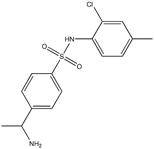 4-(1-aminoethyl)-N-(2-chloro-4-methylphenyl)benzene-1-sulfonamide