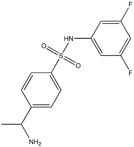 4-(1-aminoethyl)-N-(3,5-difluorophenyl)benzene-1-sulfonamide|