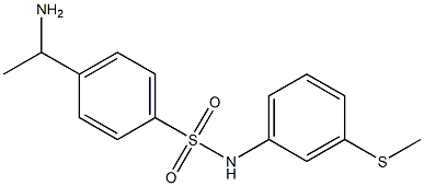 4-(1-aminoethyl)-N-[3-(methylsulfanyl)phenyl]benzene-1-sulfonamide