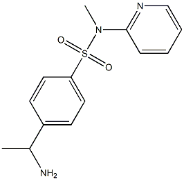 4-(1-aminoethyl)-N-methyl-N-(pyridin-2-yl)benzene-1-sulfonamide Structure