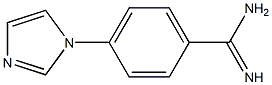 4-(1H-imidazol-1-yl)benzene-1-carboximidamide 化学構造式