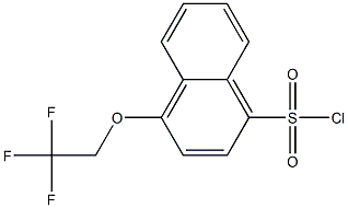4-(2,2,2-trifluoroethoxy)naphthalene-1-sulfonyl chloride Struktur