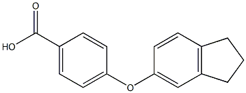 4-(2,3-dihydro-1H-inden-5-yloxy)benzoic acid Structure