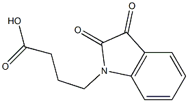 4-(2,3-dioxo-2,3-dihydro-1H-indol-1-yl)butanoic acid Structure