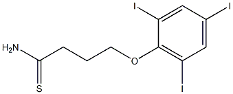 4-(2,4,6-triiodophenoxy)butanethioamide,,结构式