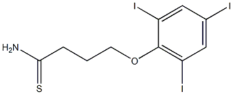 4-(2,4,6-triiodophenoxy)butanethioamide Structure