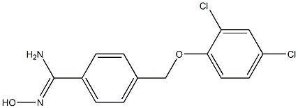 4-(2,4-dichlorophenoxymethyl)-N'-hydroxybenzene-1-carboximidamide Structure