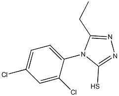 4-(2,4-dichlorophenyl)-5-ethyl-4H-1,2,4-triazole-3-thiol Structure