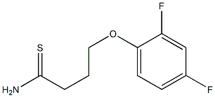 4-(2,4-difluorophenoxy)butanethioamide,,结构式