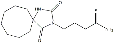 4-(2,4-dioxo-1,3-diazaspiro[4.7]dodec-3-yl)butanethioamide Structure