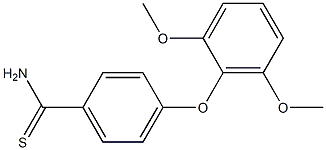 4-(2,6-dimethoxyphenoxy)benzene-1-carbothioamide