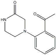 4-(2-acetylphenyl)piperazin-2-one Structure